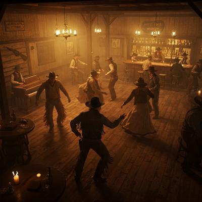 Saloon dance [Western Series]